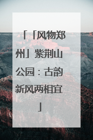 「风物郑州」紫荆山公园：古韵新风两相宜